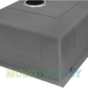 Кухонная мойка ARFEKA ECO AR 450x500 BLACK PVD NANO DECOR MILLET GRAINS картинка 5